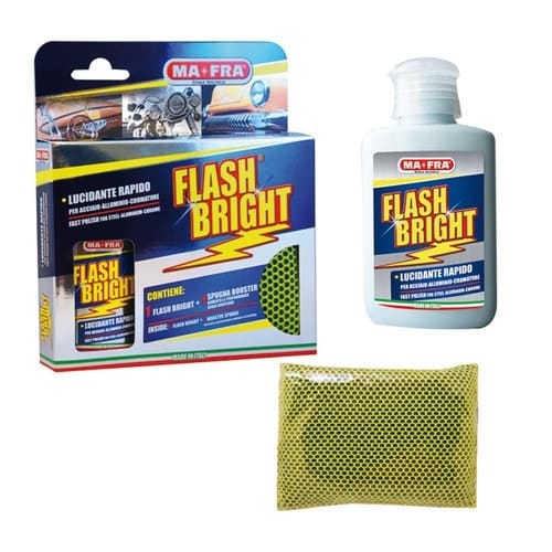 KIT LUCIDANTE PER ACCIAIO "FLASH BRIGHT" BY MAFRA