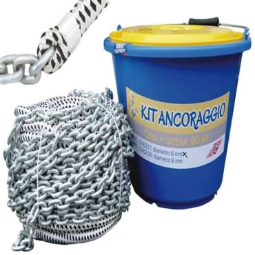 kit ormeggio catena e cima