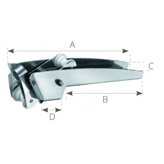 MUSONE INOX BASCULANTE CON INCAVO - immagine 2