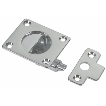ALZAPAGLIOLO E FERMA PORTA MM.45X42 OTTONE CROMATO