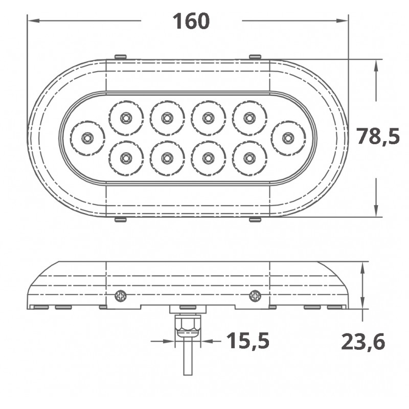 LUCE SUBACQUEA A 10 LED DA 3W - immagine 2