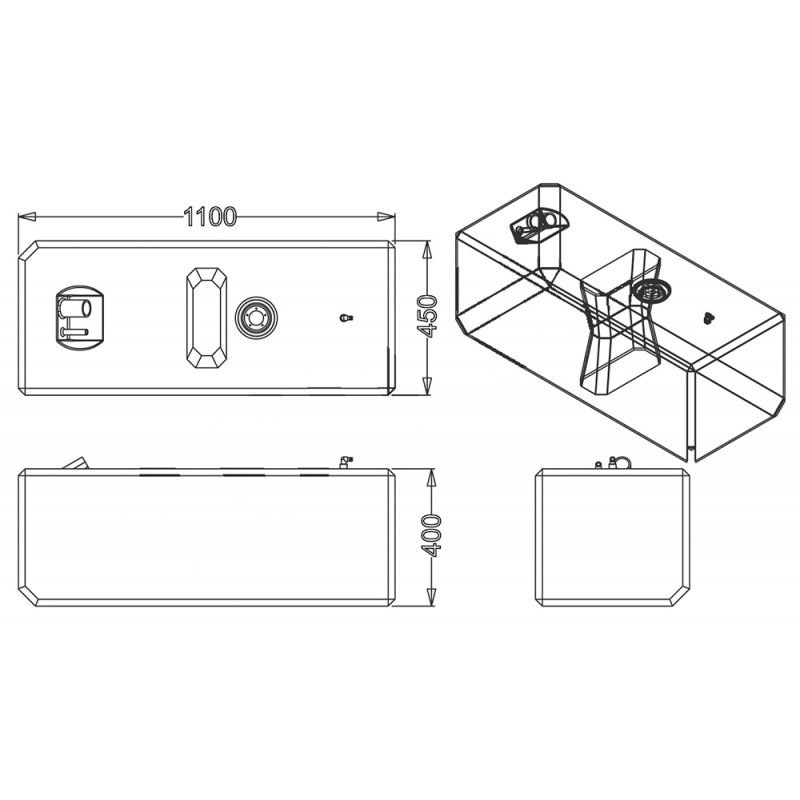 SERBATOIO CARBURANTE LT.160 - immagine 2