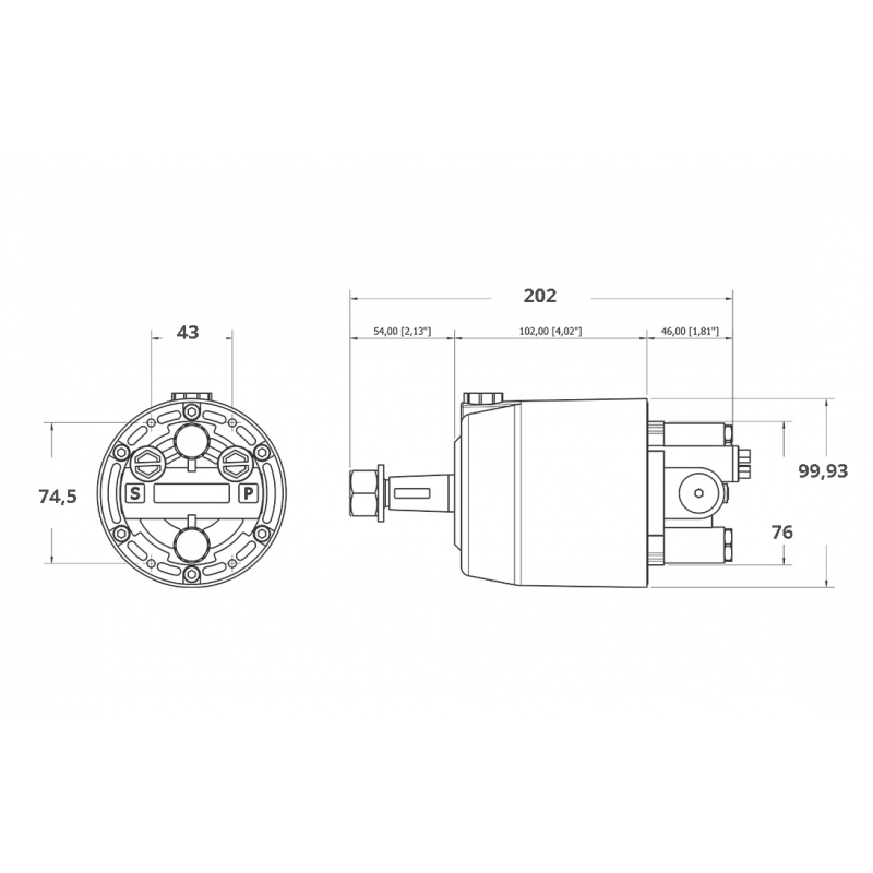 TIMONERIA IDRAULICA GF150BRT UNIVERSALE - immagine 3
