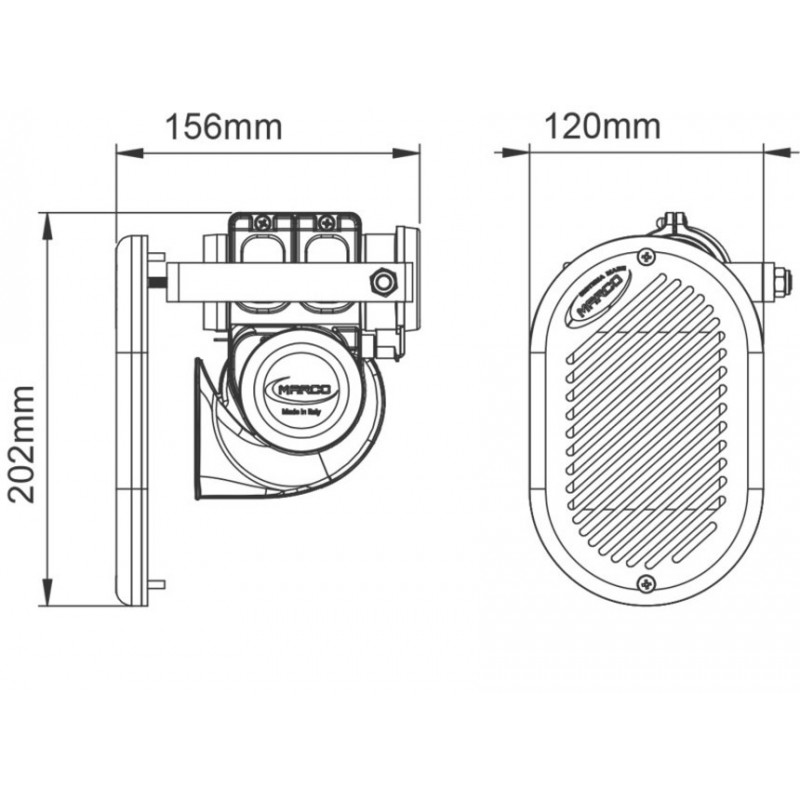 TROMBA AD INCASSO CROMATA HR1-C - immagine 2