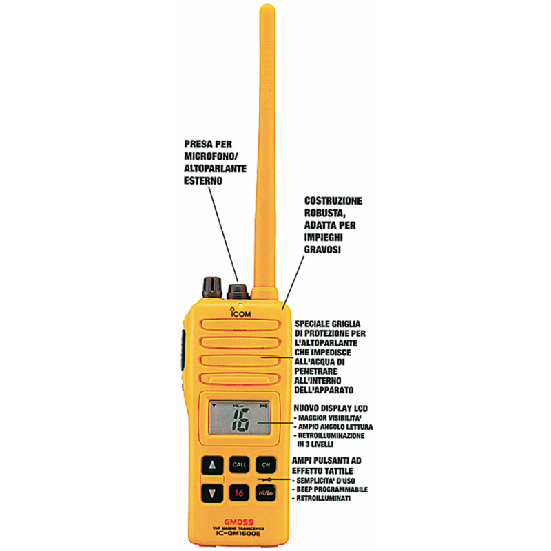VHF GMDSS IC-GM1600E - immagine 2