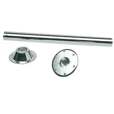 gambo tavolo in acciaio inox completo di base alluminio