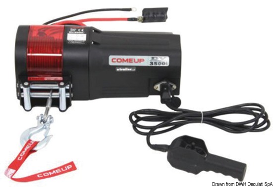 Caratteristiche tecniche:- marcia avanti, folle, marcia indietro;- comando a distanza con cavo 5 m + rulli guida cavo;- circuit breakers per prevenire sovraccarichi al motore;- freno dinamico e meccanico;- carcassa weather - resistant.