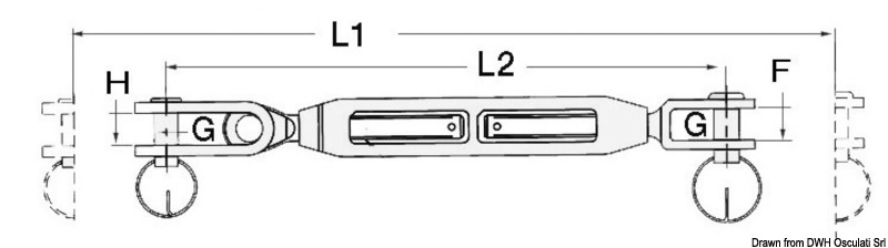 Con canula in bronzo cromato e terminali in acciaio inox AISI 316, da comporre secondo esigenze.