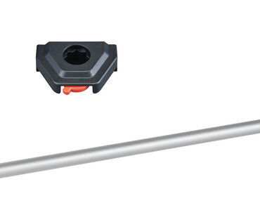 Montate su tubo telescopico 790/1358 mm. Alimentazione interna con 3 pile AA, autonomia fino a 24 ore.Stagne IP67. Certificate CE.Fissaggio a baionetta Clik/clak sulla base.