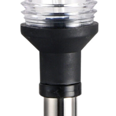 Per imbarcazioni < 20 m. Completamente in acciaio inox, base in acciaio inox AISI 316 a parete. Inserimento a scatto, con contatti sul fondo.Tenuta stagna.