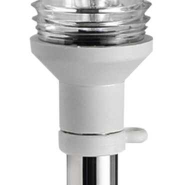 Per imbarcazioni < 20 m. Completamente in acciaio inox, base in acciaio inox AISI 316 a parete. Inserimento a scatto, con contatti sul fondo.Tenuta stagna.