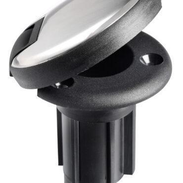 Nylon + AISI316 base recess fit 3 contacts black