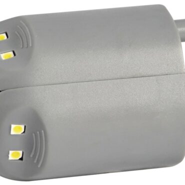 Accensione a pressione (all'apertura sportello). Adatta per armadi, gavoni, ripostigli a 1 o 2 ante. Fissaggio con piastrina a baionetta o autoadesivo. Batterie incluse.