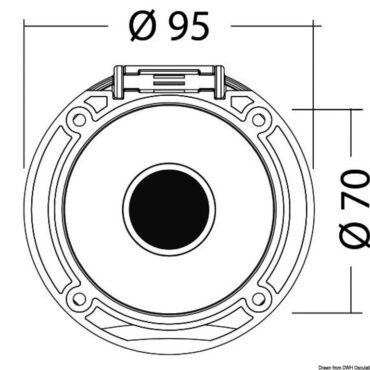 Classic Evo shower enclosure + door rear outlet