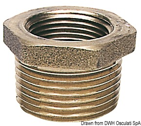 Brass reduction male/female 3" x 2"1/2