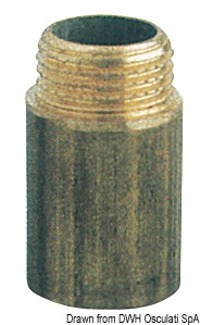 Brass extension male/female 3/8" x 40 mm