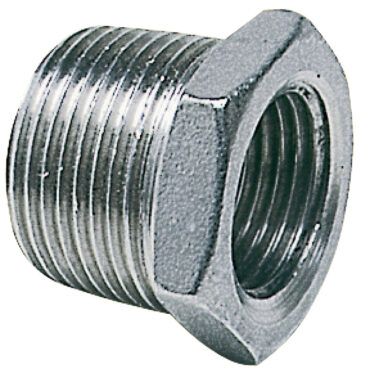 Male/female reducing pipe 3/4" x 1/2"