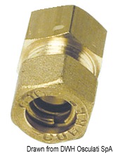 Brass comprssion joint female straight 10mm x 3/8"