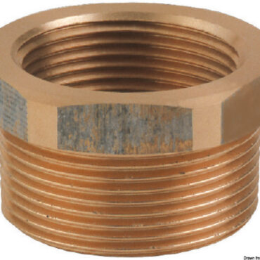 GUIDI bronze M-F connector 3/4" x 1/2"