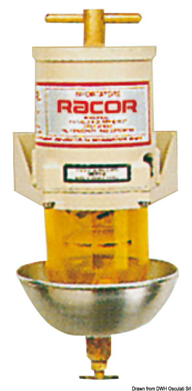 Servono anche come separatori acqua/gasolio con grado filtrazione 10 micron.Completi di portagomma.