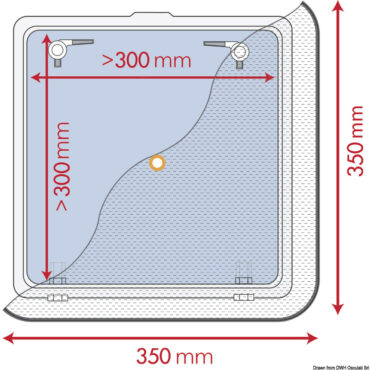 Zanzariera 350 x 350 mm