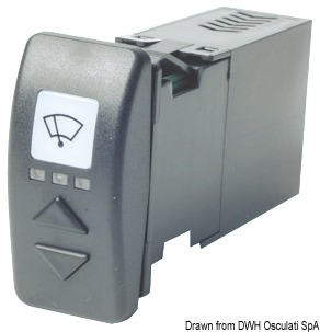 Switch for 2 windshield wipers 4 A