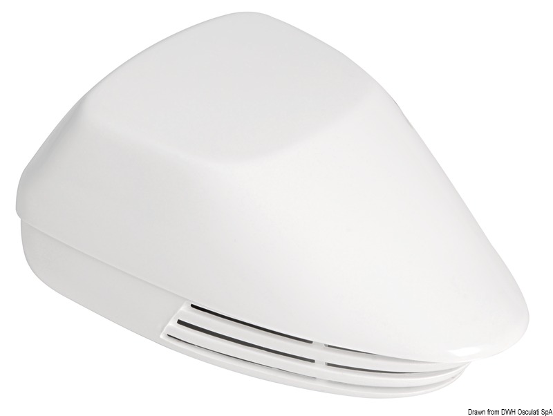 Supporto in acciaio inox. Carcassa in ABS, linea compatta.