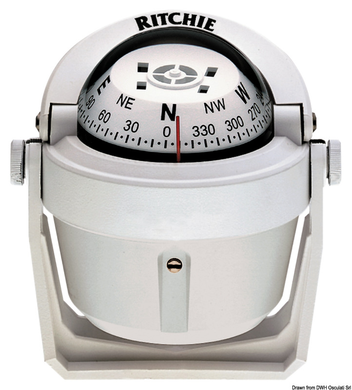 RITCHIE Explorer compass bracket 2"3/4 white/white