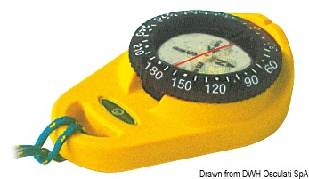 Resistente agli urti. Si porta al collo. Ideale per surf, piccole barche, come bussola di emergenza e come bussola da rilevamento essendo provvista di tacche di mira e doppia lettura frontale superiore. Rosa di 5° in 5°, sospensione a spillo, galleggiante. Modelli:-"MIZAR": con ghiera fissa-"ORION": con ghiera graduata esterna girevole