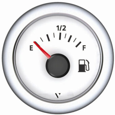 Fuel level gauge 240/33 ohm white