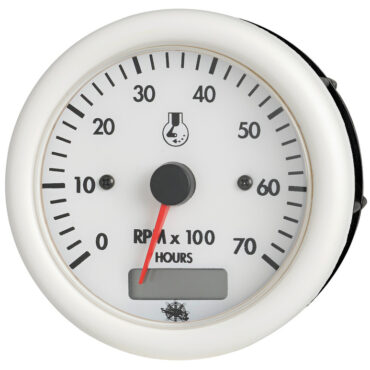 Guardian RPM counter 2/4stroke white hourmeter 12V