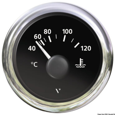 Water thermometer black