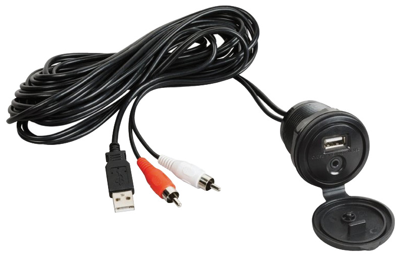 - Dispositivi supportati: Bluetooth/USB/MP3/FM/DAB;- display: schermo a colori 3" video line in/out;- idonea per installazione anche esterna;- input: Bluetooth, USB, 1 coppia stereo RCA;- potenza: 4x40 W;- memoria di back-up;- tensione: 12 V;- accessori: antenna DAB, telecomando.- lunghezza totale del cavo: 2 m