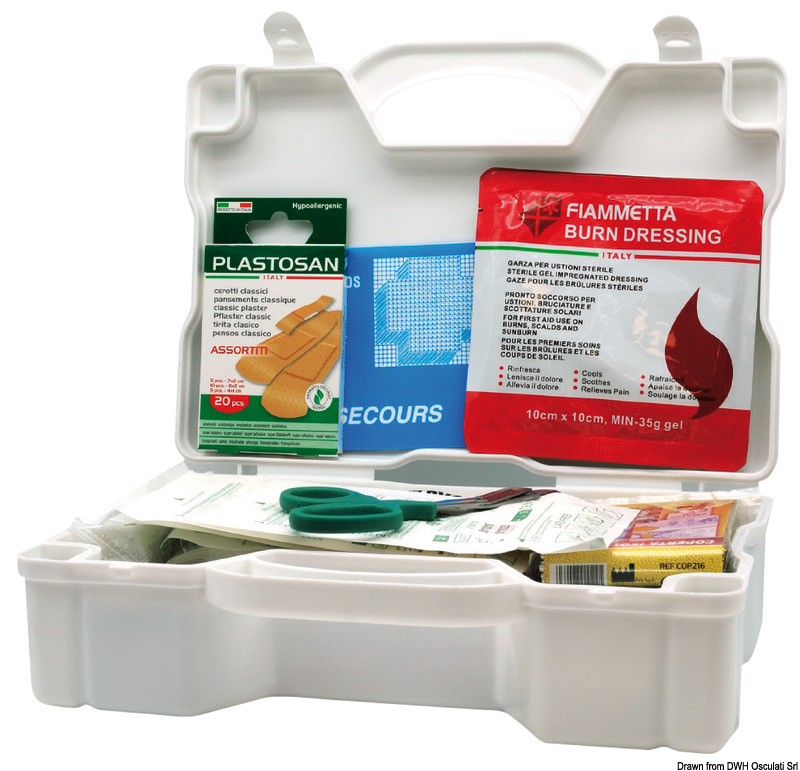 Cassetta di pronto soccorso nautica francese, conforme DIVISION 240.