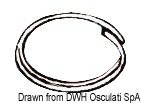 SS split ring 17x1 mm