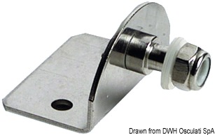 90° plate 8mm-threaded pin external