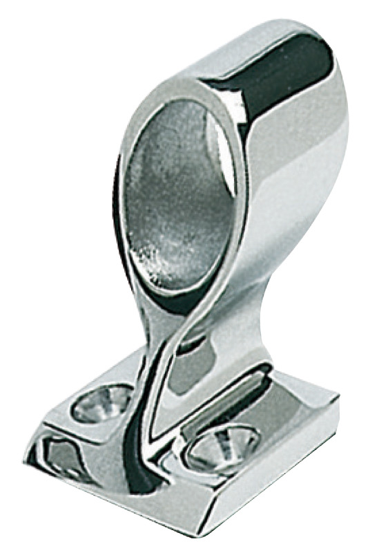 In acciaio Inox lucidato a specchio.