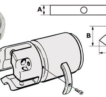 Kit 3 zinc anodes f.Sail Drive 3-blade propeller