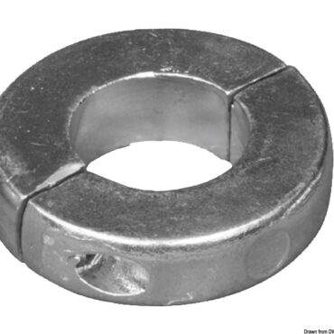 Aluminium extra low olive anode 31.8 mm (1"1/4)