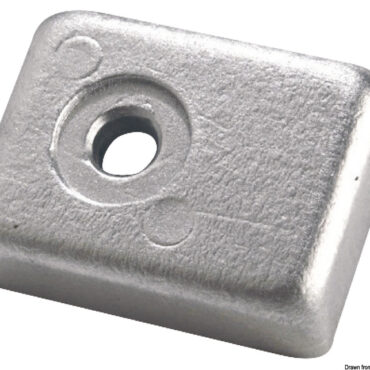 Aluminium leg anode plate for 40/50 HP 4-stoke