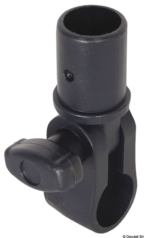Realizzato con tubi in acciaio inox AISI 316 lucidato Ø32mm.Completo di basi di fissaggio in nylon nero.