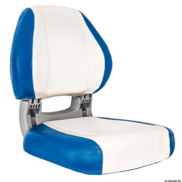 Schienale ribaltabile con blocco.Schiuma interna ad alta densità. Rivestimento UV resistente.Fori di fissaggio inferiori con interasse standard.