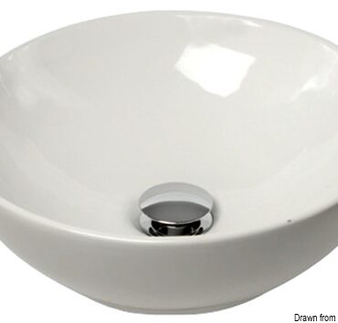 Ceramic hemispherical sink surface mounting Ø410mm