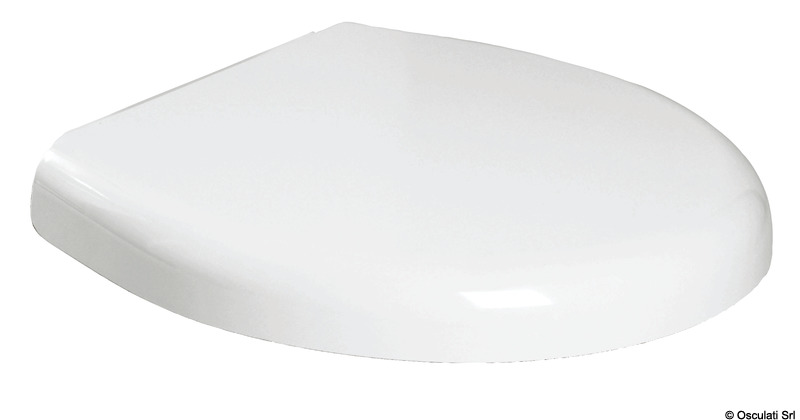 Coprisedili adatti alle diverse generazioni di wc elettrici Tecma, colore bianco, provvisti di sistema di chiusura frizionata.Sono disponibili in due versioni:A) con anima in legno ricoperta di poliestere e cerniere in acciaio inox;B) in plastica termoindurente (versione leggera che nasconde il sedile).