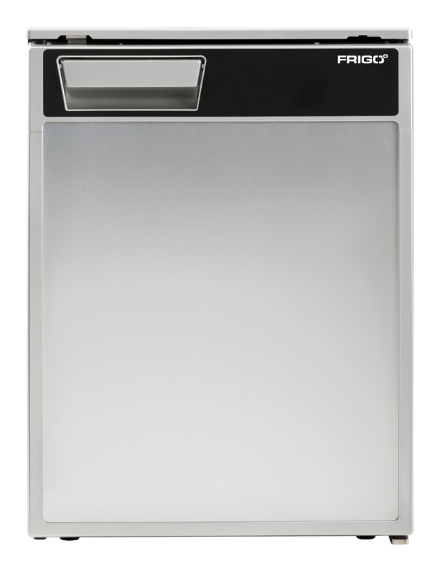 Frigo versatili e compatti. Facilmente installabili in qualsiasi imbarcazione o veicolo. Previsti di comodo scomparto congelatore. Equipaggiato da compressore ad alte prestazioni e bassi consumi, con comando di controllo interno per regolare la temperatura e pannello porta in alluminio spazzolato anodizzato antimpronta. Apertura porta reversibile. Disponibili cornici di finitura a 4 lati che permettono installazione a filo o sporgente.