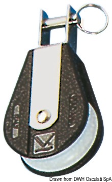 Carcassa in nylon nero più rinforzi in acciaio inox.