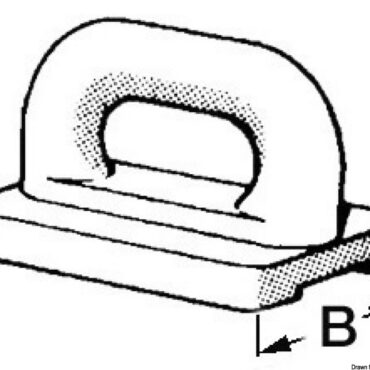 Nylon mainsail slide 24 mm