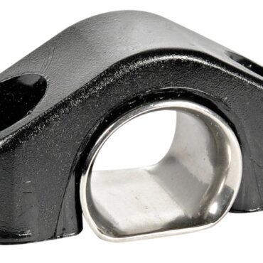 Black nylon sheet fairlead w/renforcement 13 mm