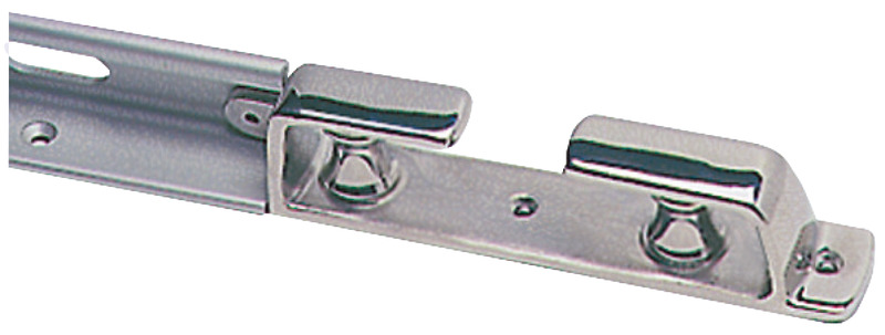 In acciaio inox AISI 316 lucidato a specchio.