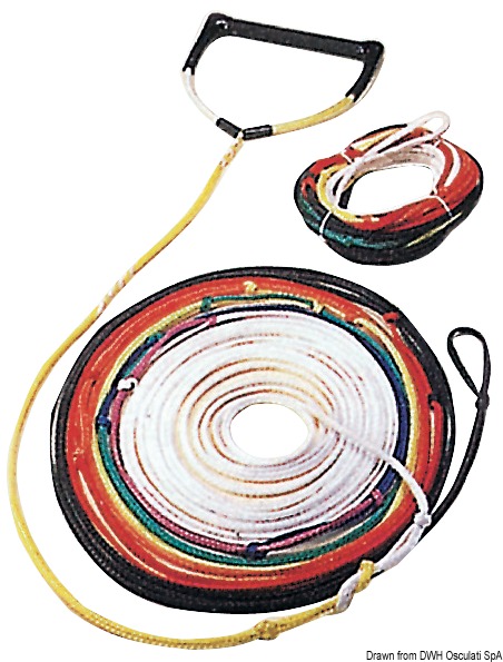 Treccia con 8 sezioni di diversi colori per eventuali accorciamenti.
